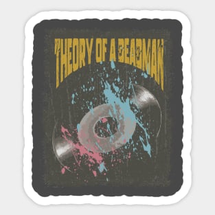 Theory of a Deadman Vintage Vynil Sticker